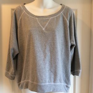 Eyelash Couture Gray Sweatshirt Top Size XL